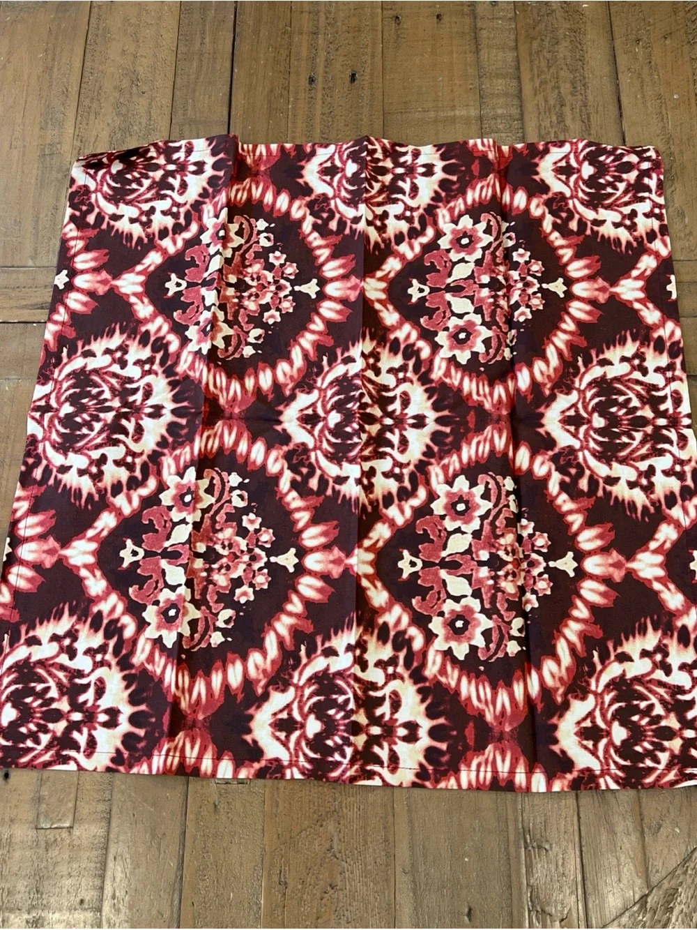 Tuckernuck Damask Printed Napkins Set Of 4 20x20 Scarlet Cream New